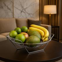 Fruteira de Mesa Luxo Moderna Aramada para Bancada Armazenar Frutas sobre a Mesa