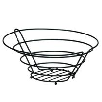 Fruteira de Mesa New em Aço com Acabamento em Poliéster Preto Fosco 31,3x14,1cm - Arthi