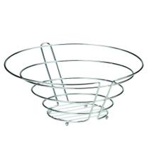 Fruteira de mesa new prata 31x14 cm