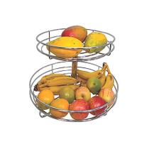 Fruteira de Mesa Redonda Giratória Cromada Bredal Cromado