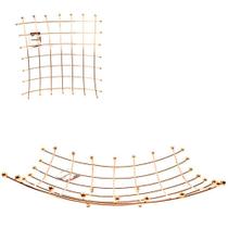 Fruteira de Metal Aramado Quadrada Rose Gold com Pontas Fruteira de Metal Aramado Quadrada Rose Gold com Pontas