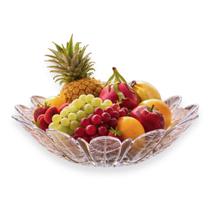 Fruteira De Vidro Centro De Mesa Saladeira 38 Cm Travessa Petisqueira Multiuso Transparente Fruteira De Vidro Centro De Mesa Saladeira 38 Cm Travessa Petisqueira Multiuso Transparente