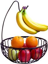 Fruteira Deco Brothers Bronze 33 cm com Suporte para Banana Fruteira Deco Brothers Bronze 33 cm com Suporte para Banana