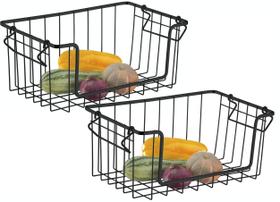 Fruteira Dupla Cesto Organizador Empilhável Aramado Schmitt