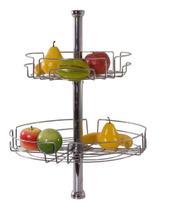 Fruteira Dupla Mesa Ou Bancada Giratória Cromado Jomer 8525 Fruteira Dupla Mesa Ou Bancada Giratória Cromado Jomer 8525