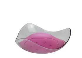 Fruteira Elegância Rosa Translúcido Tupperware Fruteira Elegância Rosa Translúcido Tupperware