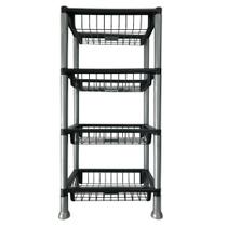 Fruteira Empilhável 4 Andares Cesto Organizador De Cozinha