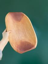 Fruteira Gamela Rústica Artesanal Tigela Salada Decoração Mesa em Madeira Nobre