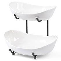 Fruteira HBlife de Cerâmica com 2 Andares para Cozinha