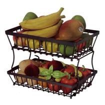 Fruteira Metálica 2 Andares - Preta Fruteira Metálica 2 Andares - Preta