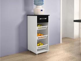 Fruteira Mini Croacia CHF Móveis Branco e Preto