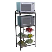 Fruteira Multiúso Dallas Preto e Prata Fruteira Multiúso Dallas Preto e Prata