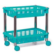 Fruteira / Organizador Cromo Colors Duplo Retangular