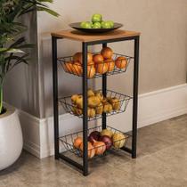 Fruteira Organizadora LI035 40cm 3 cestos Kappesberg Fruteira Organizadora LI035 40cm 3 cestos Kappesberg