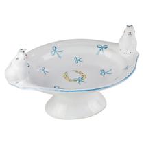 Fruteira Oval Coelho Páscoa Primavera Cerâmica Luiz Salvador Fruteira Oval Coelho Páscoa Primavera Cerâmica Luiz Salvador