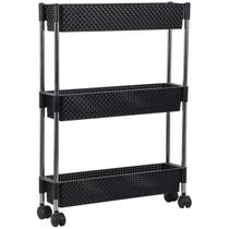 Fruteira para Cozinha Multifunções com Rodízios Nattan Preto