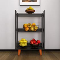 Fruteira Para Organização e Decoração da Cozinha com Pés de Madeira Maciça - Várias Cores