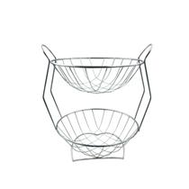 Fruteira Redonda Resistente De Mesa Duplo Cesto Aramado Fruteira Redonda Resistente De Mesa Duplo Cesto Aramado