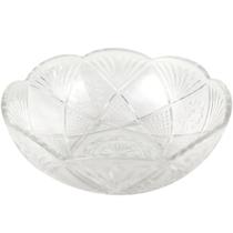 Fruteira Redonda Tigela Bowl Vidro Transparente 2,5L 23,5cm