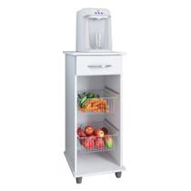 Fruteira Régia com 2 Cestos Metálicos e 1 Gaveta Compacta e Moderna