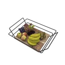 Fruteira Retangular Com Madeira - Stolf Fruteira Retangular Com Madeira - Stolf