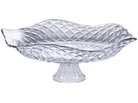 Fruteira Saladeira De Vidro Para Mesa Gourmet Suporte Fruta