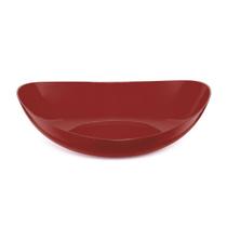Fruteira Saladeira Travessa Oval Plastico Vermelho 4L