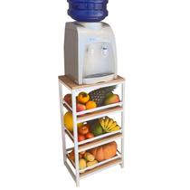 Fruteira Strassis Design SD-3300 Metal e MDF Cor: Branca