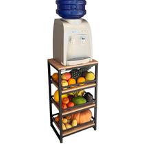 Fruteira Strassis Design SD-3300 Metal e MDF Cor: Preta