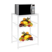 Fruteira Suporte De Chão Para Micro-ondas Forno Bebedouro Galão De Água Filtro Tampo Madeira Mdp Multiuso