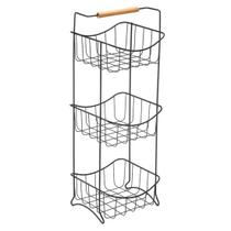 Fruteira Tripla Arthi Eco Black Fruteira Tripla Arthi Eco Black