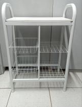 Fruteira Tubolar de Aço Branca Jaddi Modernidade, Resistência e Elegância para Sua Cozinha