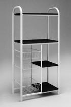 Fruteira Tubular 3 Cestos 4 Tampos Mega Gol Decor