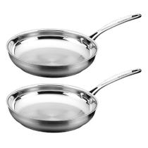 Fry Pan Scanpan Impact 20cm, pacote com 2 unidades, aço inoxidável 18/10 Fry Pan Scanpan Impact 20cm, pacote com 2 unidades, aço inoxidável 18/10