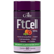 FTCELL Composto - Psyllium + Espirulina + Laranja Moro + Cafe Verde + Cromo