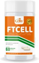 FTCELL - Spirulina, Psyllium, L-Carnitina, Café Verde, Laranja Moro e Picolinato de Cromo 60 Caps Celliv