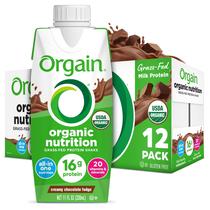 Fudge de chocolate cremoso Protein Shake Orgain 325 ml (pacote com 12)