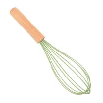 Fuê Batedor de Ovos Bolo Clara Massas Fouet Silicone Cabo Madeira Fuê Batedor de Ovos Bolo Clara Massas Fouet Silicone Cabo Madeira