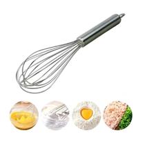Fuê Batedor Ovos Bolo Inox Grande - Kit C/2 Fouet Fue Mixer Profissional Utensílios de Cozinha