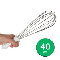 Fue Cozinha Fouet Doces Batedor Clara Inox 40cm Profissional - Solrac