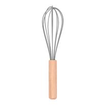 Fue De Silicone Bambu Batedor Fouet Ovos Clara Bolo 23cm Fue De Silicone Bambu Batedor Fouet Ovos Clara Bolo 23cm