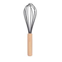 Fue De Silicone Bambu Batedor Fouet Ovos Clara Bolo 23cm Fue De Silicone Bambu Batedor Fouet Ovos Clara Bolo 23cm