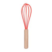 Fue De Silicone Bambu Batedor Fouet Ovos Clara Bolo 23cm Fue De Silicone Bambu Batedor Fouet Ovos Clara Bolo 23cm