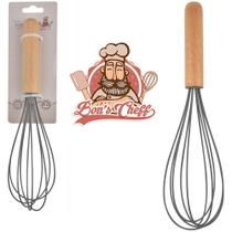 Fue Fouet Batedor de Clara de Silicone Cabo de Madeira Fue Fouet Batedor de Clara de Silicone Cabo de Madeira