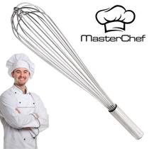 Fue Master Chef Profissional - FORTE GIGANTE Batedor de Claras Ovo Massa Grande 40cm Aço Inox - Bate Bolo - PANAMI
