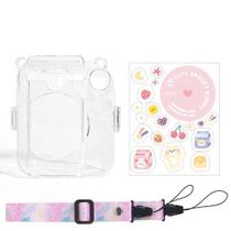 Fujifilm Instax Mini 12 Estojo Protetor Transparente Para Câmera Com Alça De Ombro Bolsa De