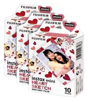 Fujifilm Instax Mini Heart Sketch Film - 30 Filmes