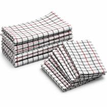 Full Magalu Kit Panos de Copa Pano de Prato Xadrez Para Cozinha - 40x65cm Full Magalu Kit Panos de Copa Pano de Prato Xadrez Para Cozinha - 40x65cm