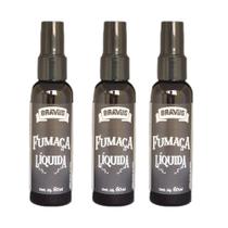 FUMAÇA LÍQUIDA BRAVUS 60ml COM SPRAY - 3 FRASCOS