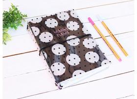 Fun case com glitter e 2 cadernos bolinhas - papelote Fun case com glitter e 2 cadernos bolinhas - papelote